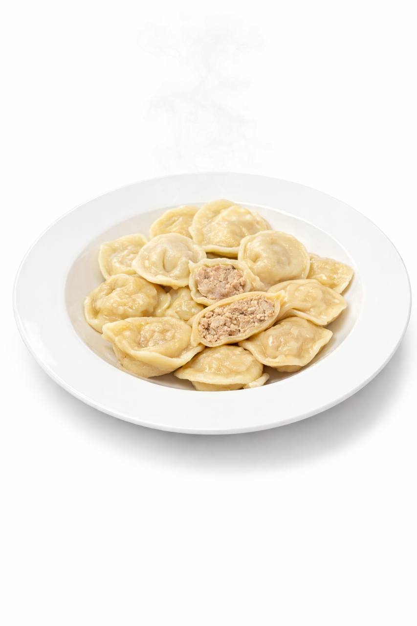 Pelmeni mit Hähnchenfleisch