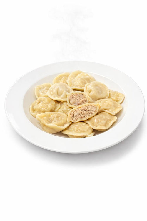 Pelmeni mit Hähnchenfleisch
